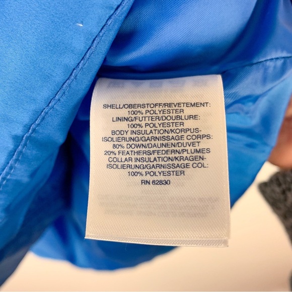 Lands End Blue Down Packable Puffer Vest - Picture 6 of 7